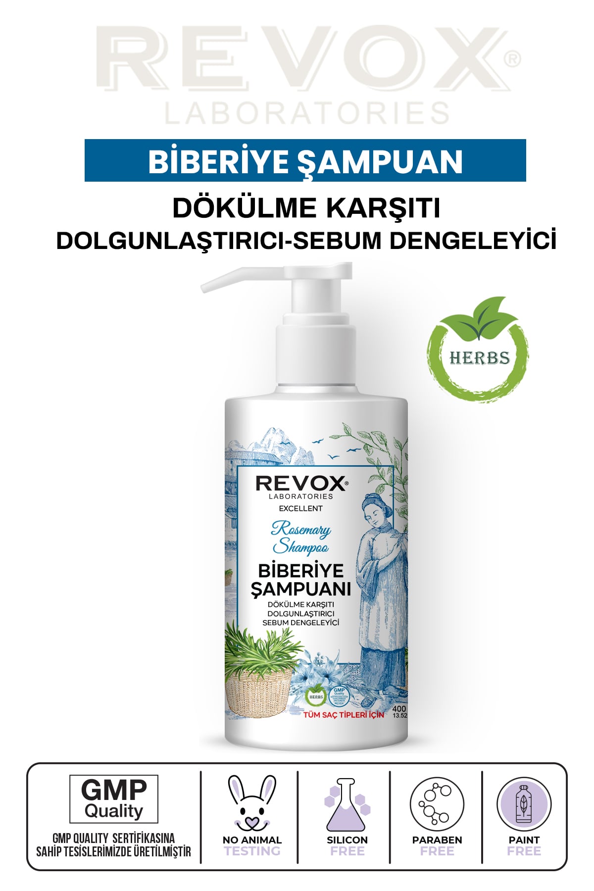 Biberiye Özlü Saç Bakım Şampuanı