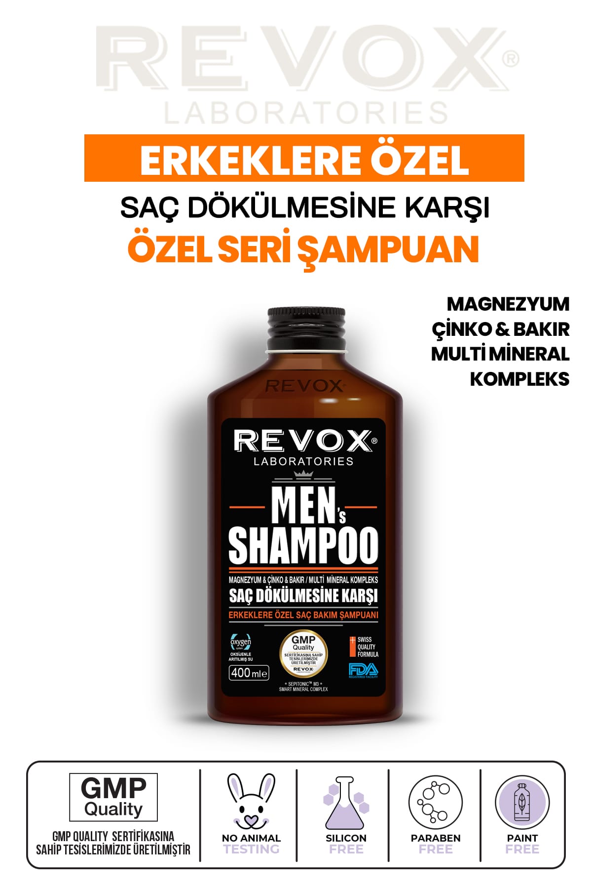 Men Shampoo Erkeklere Özel Saç Dökülmesini Engelleyen Bakım Şampuanı